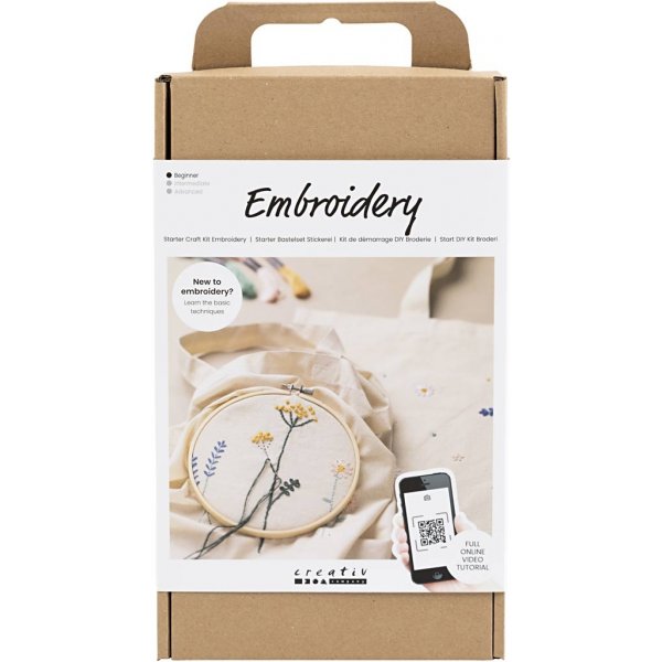 Commencez Kit DIY Broderie - Fleurs