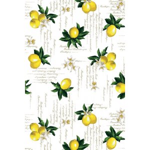 Bâche PVC Citrons - Blanc Bâche PVC Citrons - Blanc