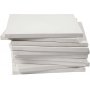 Toile - blanc - 30 x 30 cm - 40 pcs
