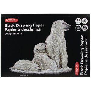 Papier à dessin noir Derwent - A3 Papier à dessin noir Derwent - A3