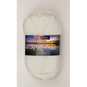 Fil Viking Chiffon de sport 50g - Blanc (500) SR Fil Viking Chiffon de sport 50g - Blanc (500) SR