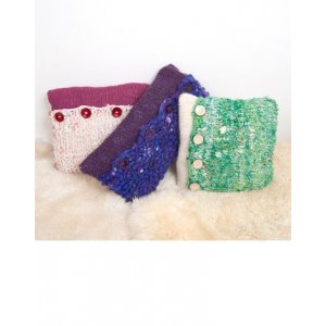 Patrons tricot - Coussins avec boutons Patrons tricot - Coussins avec boutons
