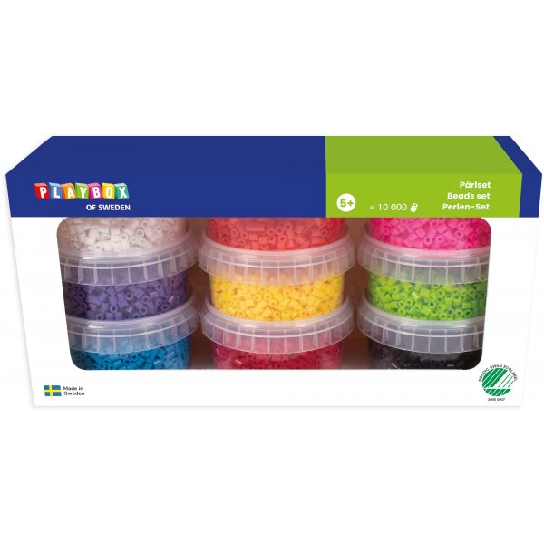 Set de perles tube 9 pots - Plusieurs coloris