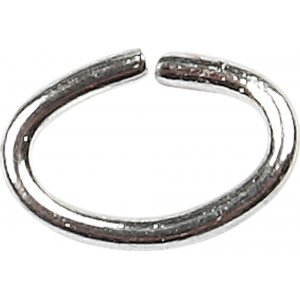 Anneaux ovales - plaqué argent - 50 pcs Anneaux ovales - plaqué argent - 50 pcs