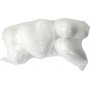 Coeurs en polystyrne - blanc - H6 cm - 5 pcs
