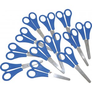 Ciseaux bleus - 130 mm - 12 pcs Ciseaux bleus - 130 mm - 12 pcs