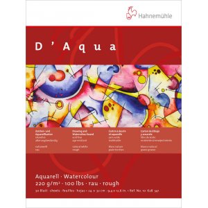 Bloc aquarelle Hahnemühle D'Aqua 220g Gros Bloc aquarelle Hahnemühle D'Aqua 220g Gros