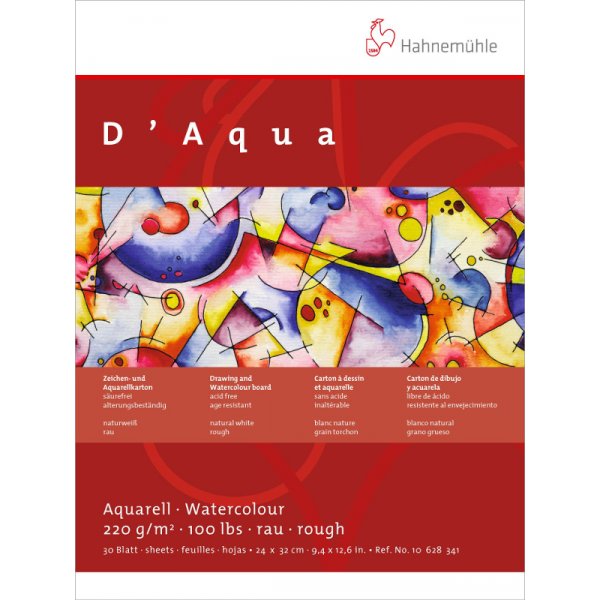 Bloc aquarelle Hahnemhle D'Aqua 220g Gros
