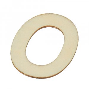 Lettres en bois non traité 40x2 mm - O Lettres en bois non traité 40x2 mm - O