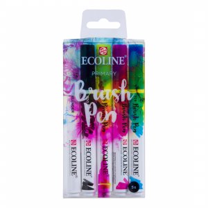 Lot de 5 stylos pinceaux Ecoline - Primaire Lot de 5 stylos pinceaux Ecoline - Primaire