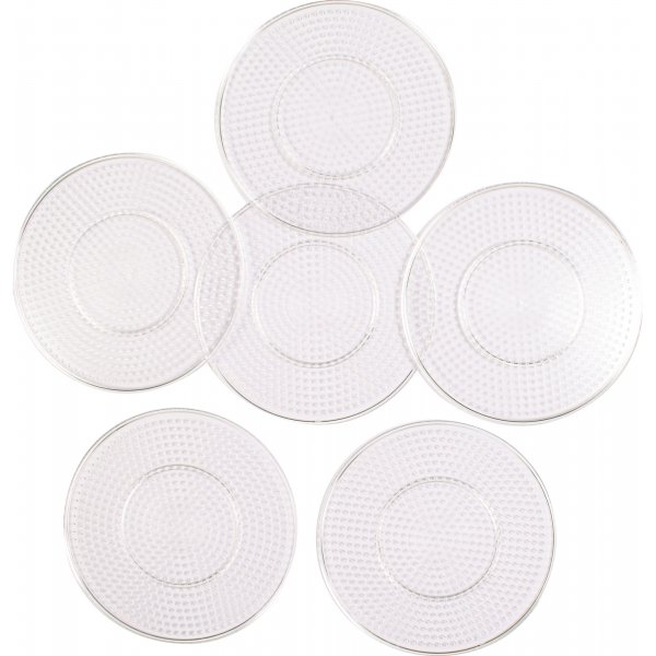 Assiettes  perles grandes rondes - 10 pcs