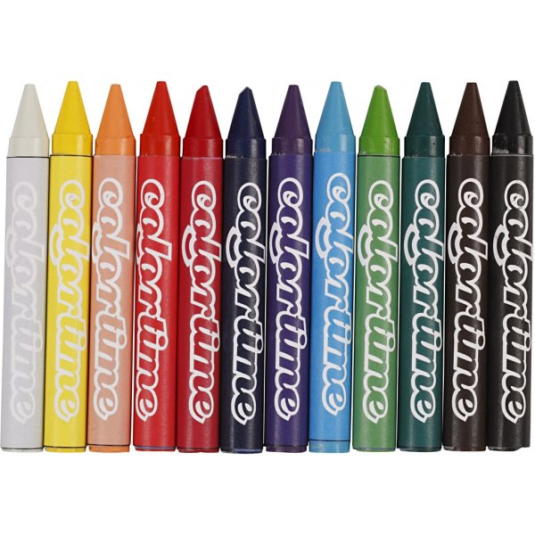 Crayons Colortime - couleurs mélangées - 12 pcs Crayons Colortime - couleurs mélangées - 12 pcs