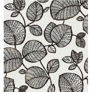 Toile cirée élégance feuilles noires et blanches Toile cirée élégance feuilles noires et blanches