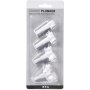 Emporte-pice en relief - blanc - toile