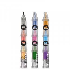 Set de stylos aquarelle Molotow Rookie - 3 stylos 9 couleurs Set de stylos aquarelle Molotow Rookie - 3 stylos 9 couleurs