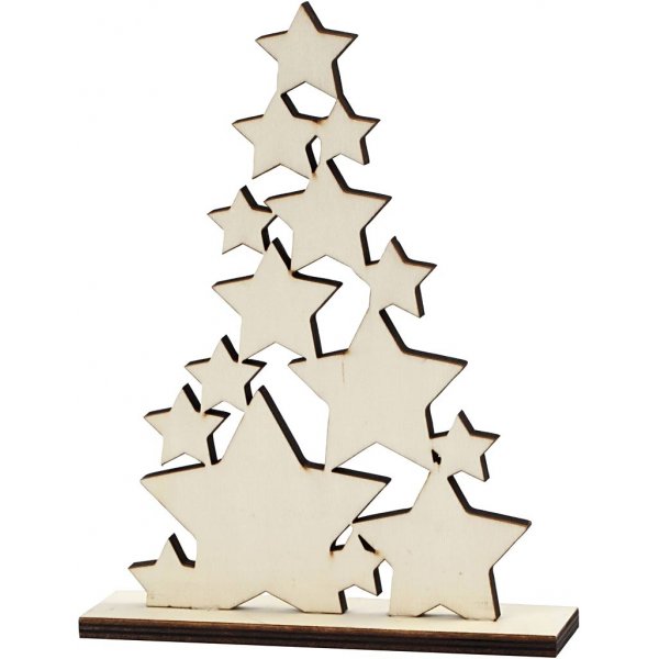 Sapin de Noël aux étoiles - 14,7 x 19,6 cm Sapin de Noël aux étoiles - 14,7 x 19,6 cm