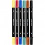 Marqueurs textiles - couleurs standards - 6 pcs Marqueurs textiles - couleurs standards - 6 pcs