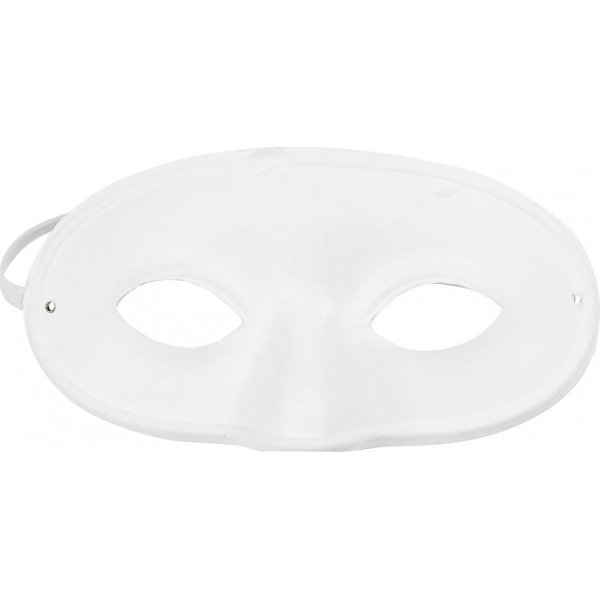 Demi-masque - blanc - 10 pcs