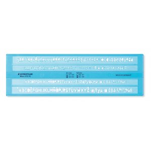 Modèle de règle Police Bleu Transparent - 4 lignes Modèle de règle Police Bleu Transparent - 4 lignes