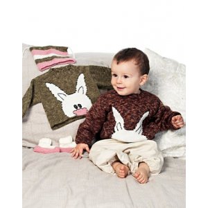 Patron de tricot - Pull tricoté avec lapin, ainsi que bonnet et bottines Patron de tricot - Pull tricoté avec lapin, ainsi que bonnet et bottines