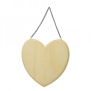 Plaque en bois 19,5 x 19 cm - coeur non traité Plaque en bois 19,5 x 19 cm - coeur non traité