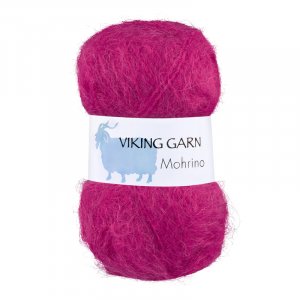 Fil Viking Mohrino 50g - Rouge framboise (565) Fil Viking Mohrino 50g - Rouge framboise (565)