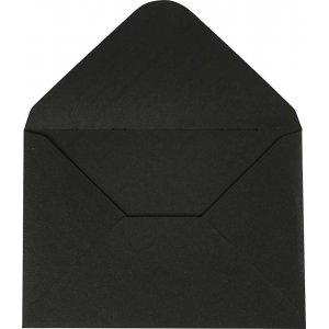 Enveloppe - noir - 11,5 x 16 cm - 10 pcs Enveloppe - noir - 11,5 x 16 cm - 10 pcs