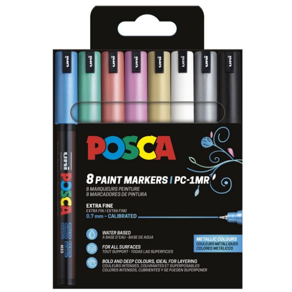 Posset PC-1MR Métal - 8 Stylos Posset PC-1MR Métal - 8 Stylos