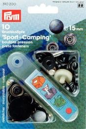 Bouton pression à rivets SP.&CAMP. laiton oxydé noir 15 mm 10 pcs Bouton pression à rivets SP.&CAMP. laiton oxydé noir 15 mm 10 pcs