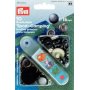 Bouton pression  rivets SP.&CAMP. laiton oxyd noir 15 mm 10 pcs