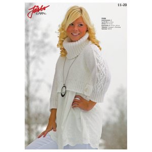 Patron tricot - Pull taille avec grand polo Patron tricot - Pull taille avec grand polo