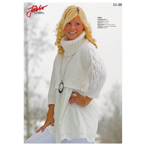 Patron tricot - Pull taille avec grand polo