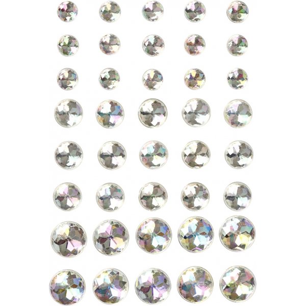 Demi-perles - cristal - 40 pcs