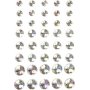 Demi-perles - cristal - 40 pcs