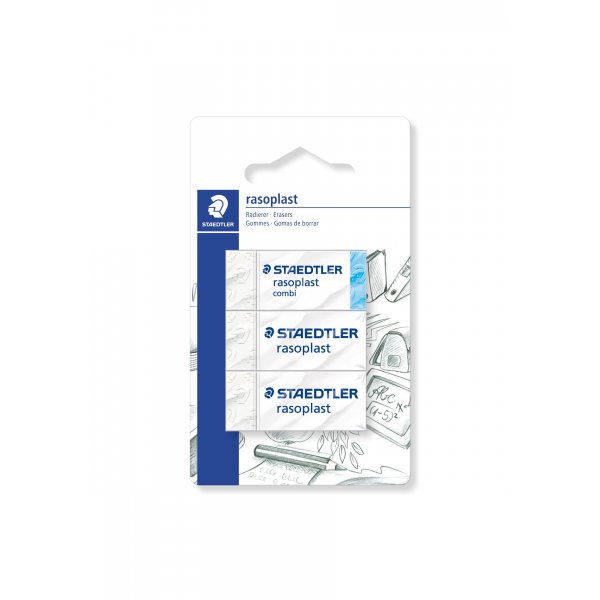 Gomme Rasoplast Combi - paquet de 3