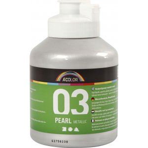 Peinture scolaire Acrylique - Métallisé - argent - métallisé - 500 ml Peinture scolaire Acrylique - Métallisé - argent - métallisé - 500 ml