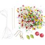 Mini DIY Kit Bijoux - Bracelet lastique et boucle d'oreille