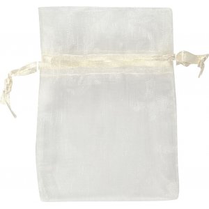 Sacs en organza - blanc cassé - 10 pcs Sacs en organza - blanc cassé - 10 pcs