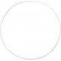 Anneau en mtal - blanc - 20 cm - 5 pcs