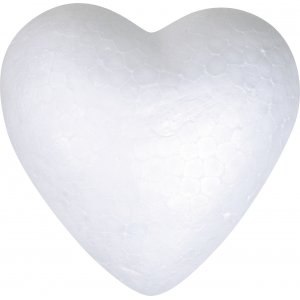 Coeur en polystyrène 10 cm Coeur en polystyrène 10 cm