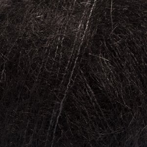 Fil DROPS Kid-Silk Uni Color - 25g - Noir (02) Fil DROPS Kid-Silk Uni Color - 25g - Noir (02)