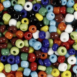 Perles de rocaille - couleurs mélangées - 1000 g Perles de rocaille - couleurs mélangées - 1000 g
