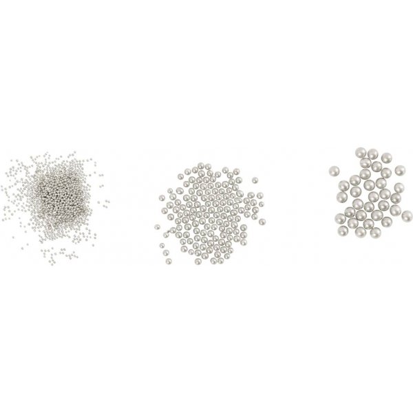 Mini boules de verre - nacre - 3 x 45 g Mini boules de verre - nacre - 3 x 45 g