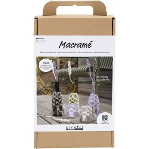 Kit DIY Macramé, Décoration en verre Kit DIY Macramé, Décoration en verre
