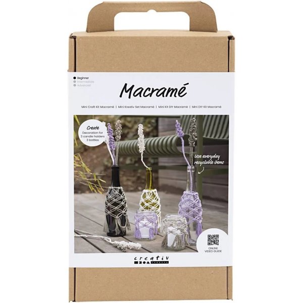 Kit DIY Macram, Dcoration en verre
