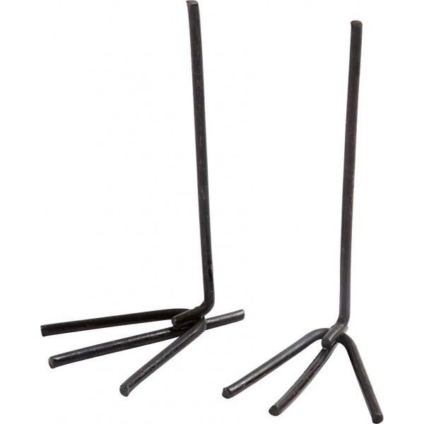 Pattes d'oiseau/poulet - noires - 10 paires