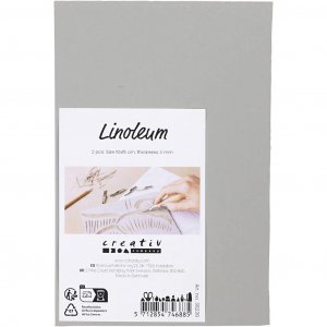 Linol�um 10 x 15 cm - Gris
