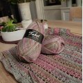 Image client Fil DROPS Fabel Long Print - 50g - Brume de roses (623)