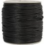 Cordon coton - noir - 100 m - 2 mm
