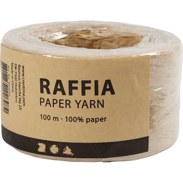 Fil de papier raphia - sable - 100 m Fil de papier raphia - sable - 100 m